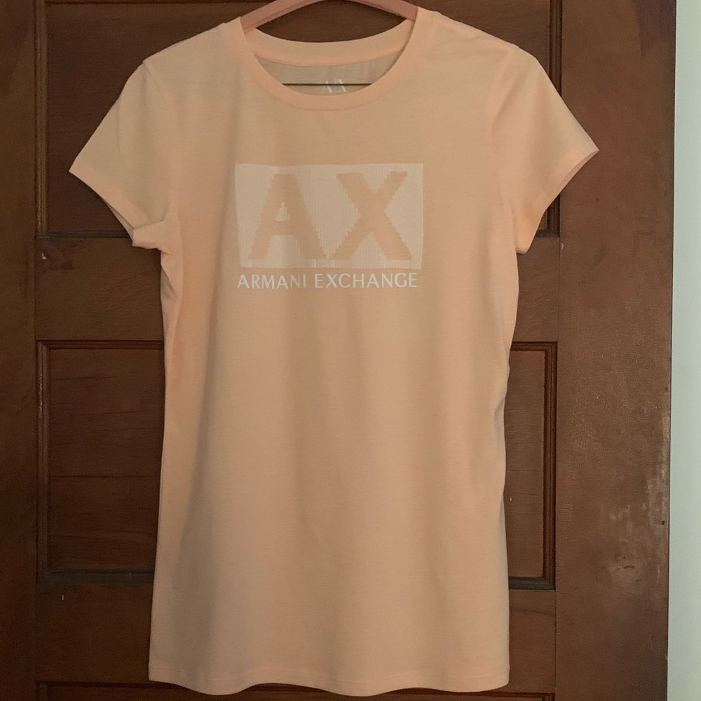 Armani Exchange SS Logo Tee with Sequin Detail